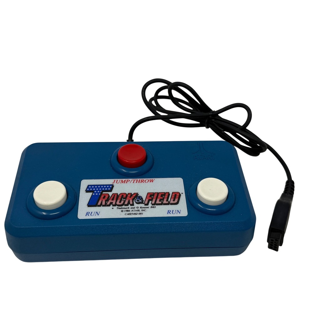 Vintage 1984 Atari Track & Field Controller Konami Arcade Style Blue 2600 7800